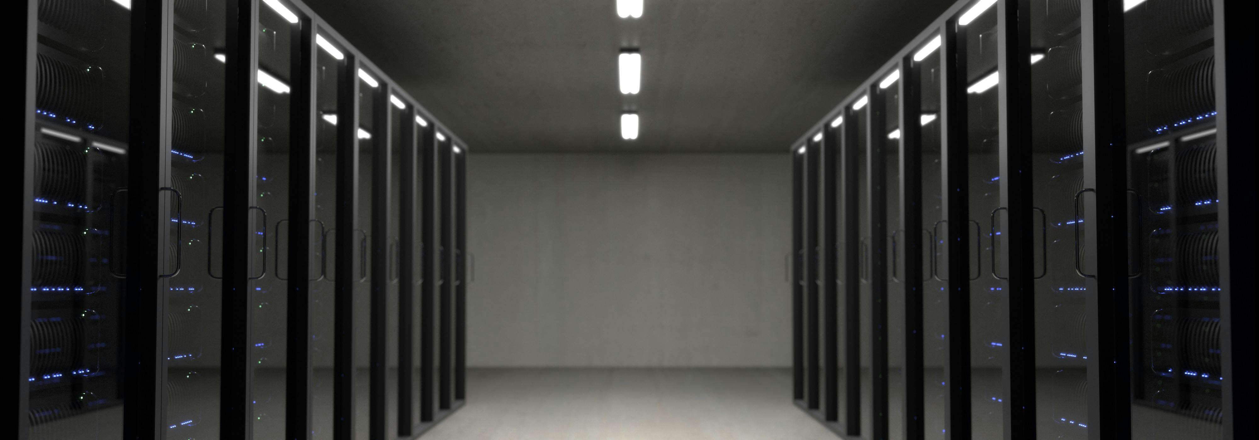 Large-scale server room representing cloud platform foundations